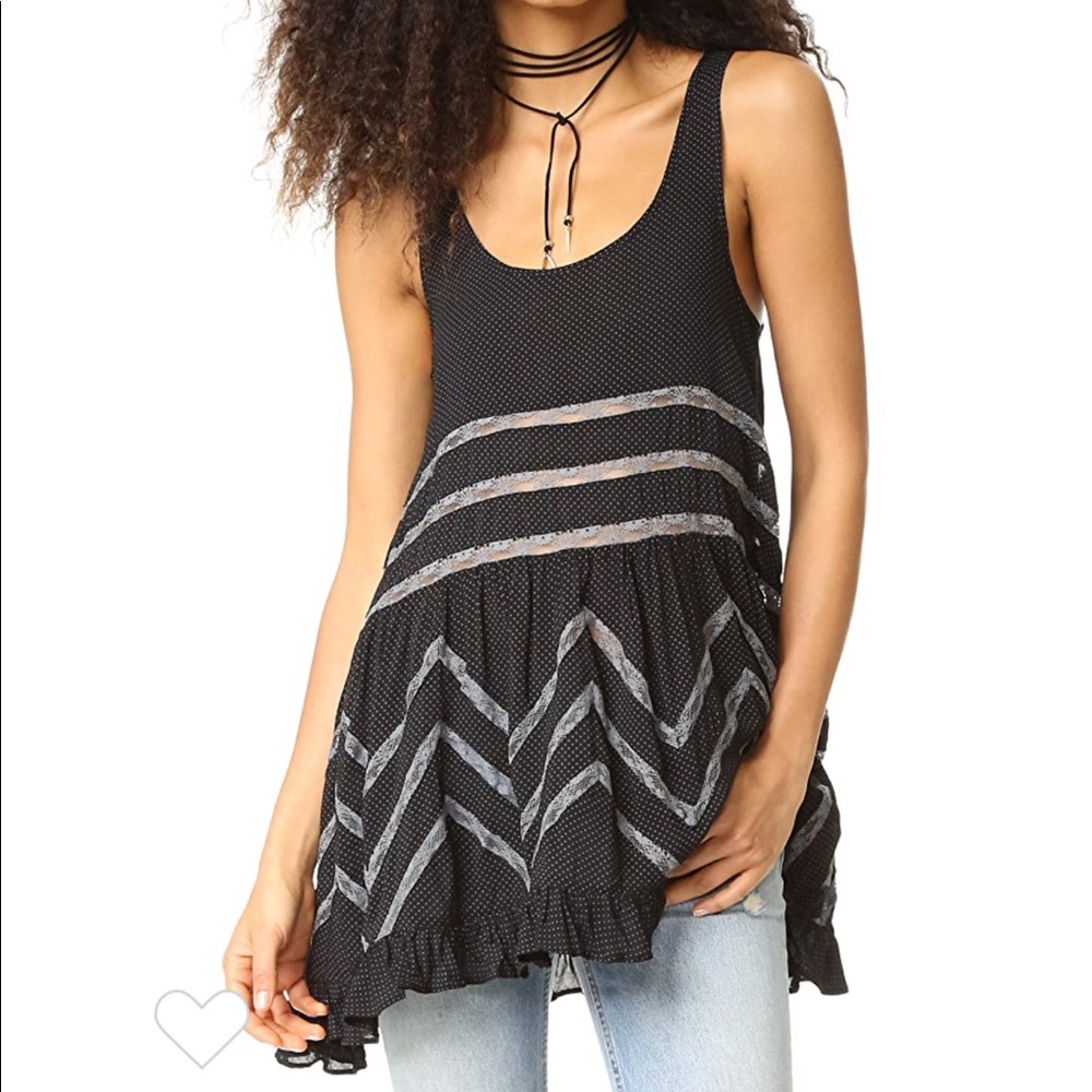 Free People Voile & Lace Trapeze Tank